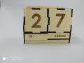 Product details of wooden box Permanent Calendar. 