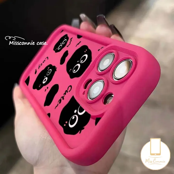 Cartoon%20Cute%20Little%20Black%20Coal%20Ball%20Fashion%20Case%20For%20Redmi%2013C%20Note%2011%208%2010s%2012%2010%209%20Pro%20Redmi%2010A%2012%2012C%209C%20NFC%209T%209%20A1%2010C%209A%20A2%20POCO%20M3%20Funny%20Red%20Face%20Angel%20Eyes%20Shockproof%20Cover%20-%20Image%208