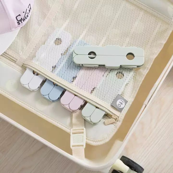 RHS Online 2PCS Multifunctional Foldable Travel Clothes Hangers Coat Hanger With Anti-slip Grooves