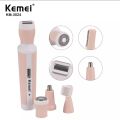 Kemei Km-3024 Multifunctional 4 In 1 Rechargeable Woman Body Shaver Eyebrow Nose Trimmer Set - Trimmer - Trimmer - Trimmer. 