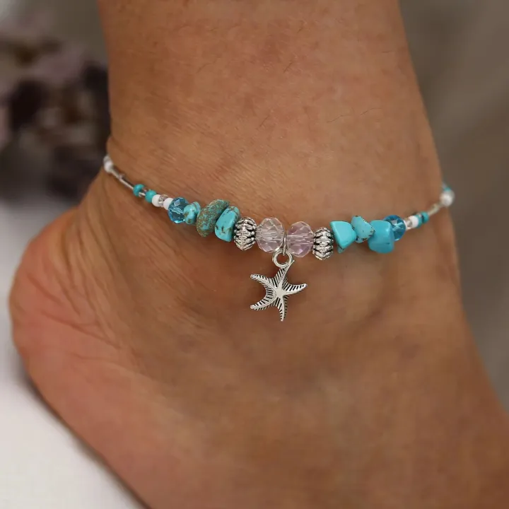 Simple%20Heart%20Anklets%20Female%20Barefoot%20Sandals%20Foot%20Jewelry%20Leg%20Anklet%20On%20Foot%20Ankle%20Bracelets%20For%20Women%20Bohemian%20Beach%20Leg%20Chain%20-%20Image%203