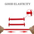 16 pcs/Set Silicone Elastic Shoe Lace Fashion Running No Tie Shoelaces All Sneakers Fit Strap.