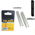 TOLSEN 1000Pcs Staples Wire Refill (1.2 x 10mm ) For Wood, Plywood Model: 43029.