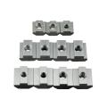 T Block Square nuts T-Track Sliding Hammer Nut M3 M4 M5 M6 for Fastener Aluminum Profile  3030 4040. 