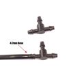 Barbed Tee Connector 5 (Five) Pieces 4mm for 4/7 mm microtube drip irrigation feeder, drip extension line..