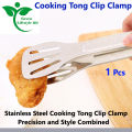 Stainless Steel 1 pcs Food Clip Non-slip Handle Frying Steak Tongs Barbecue Bread Clamps Kitchen Cooking Accessories. 