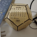 Diamond Shape 3D Desk Calendar  With Government Holiday. 