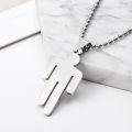 Billie Eilish Pendant Necklace Round Strand Chain Stainless Steel Jewelry Gifts. 