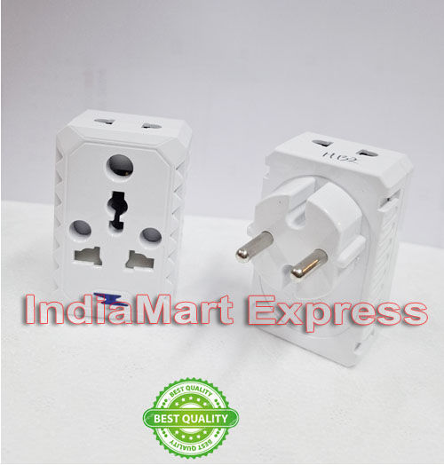 2 Pin Multi Socket 16a (2 pin to 3 pin Flat & Round 2Pin) Plug Heavy ...