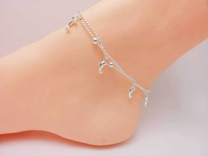 Dolphin%20Charm%20Bead%20Anklet%20Bracelet%20for%20Women%20%E2%80%93%20Stylish%20Silver%20Tone%20Ankle%20Chain%20Fashion%20Jewellery%20-%20Image%206
