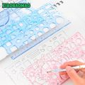 2 pieces Different Shapes Template Ruler / Spirograph Ruler / Geometric Drawing Toys / Stencil Tools / Drafting Design. 