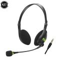 3.5mm Noise Cancelling Wired Headphones Adjustable Earphones Business Headset With Microphone For PC /Laptop/Computer. 