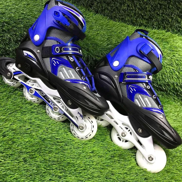 In%20Line%20Roller%20skates%20adjustable%20shows%20Black%20And%20Blue%20Latest%20version%20-%20Image%203