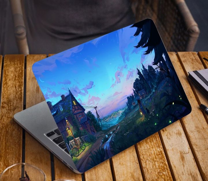 A House Above the Hill Premium Laptop Sticker AR-5948