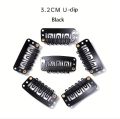 【happy one】20Pcs/Set 32mm Metal U-Shape Wigs Hair Snap Clips Holder Hairpins Barrettes Women Hair Accessories. 