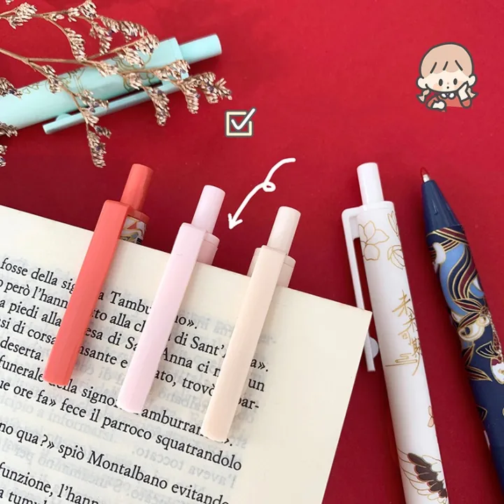 New%200.5mm%20Black%20Refill%20Lucky%20Writing%20Pen%20General%20Purpoe%20tudent%20Writing%20Office%20tationery%206Pc%20Chinee%20tyle%20Retro%20Puh%20Core%20Neutral%20Pen%20-%20Image%206