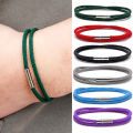 【Daily Necessities For Anyone Store】Minimalist Milan Rope Bracelet Simple Red String Steel Bracelet for Women Lucky Wristband Jewelry.