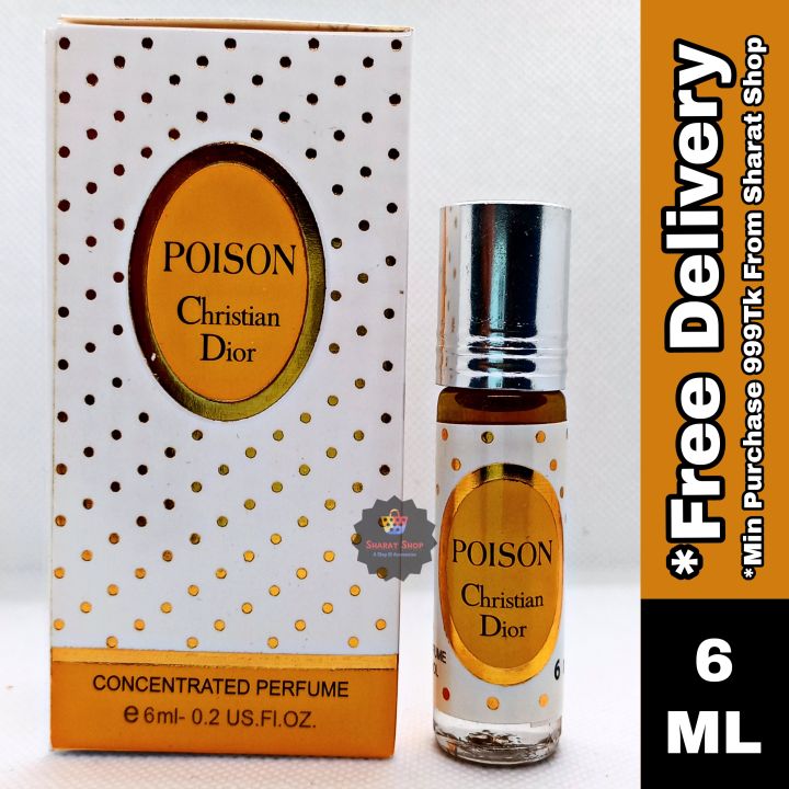 Dior Poison Attar by Al Farhan Concentrated Perfume Oil Long Lasting Fragrance - 6ml