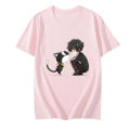 Persona 5 Morgana Mysterious Black Cat T-shirts MEN Amamiya Ren Tshirts 100% Cotton High Quality T Shirts Comfortable Casual Top.