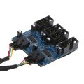 PC Case Internal 9-Pin USB 2.0 Male 1 To 4 Female Splitter PCB Chipset Extender. 