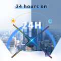 3D LED Holographic Projector Advertising Fan WiFi 720 LED APP Holographic Hologram Commercial Light Wall Mounted with Spare Parts Accessories EU Plug. 