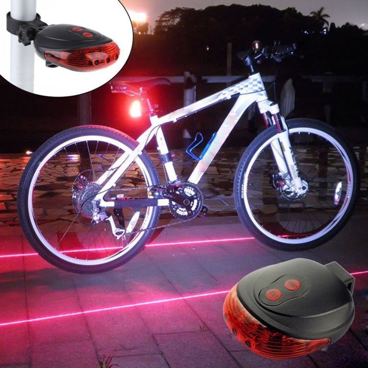 Hot!%201PC/2PCS%20Bicycle%20Bike%20Safety%20Warning%20Led%20light%20bicycle%20laser%20lights%20LED%20Flashing%20Lamp%20Tail%20Light%20Rear%20Cycling%205%20LED+2%20Laser%20-%20Image%202