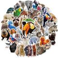 10/25/50pcs Rainforest Jungle Animal Stickers for Wall Decals Zoo Laptop Water Bottle Scrapbooking Luggage phone laptop helmet. 