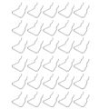 30Pcs Pegd Plier Holders, Stainless Steel Double Loop Pegd Hooks Accessories Shelving Display Hooks for Store. 