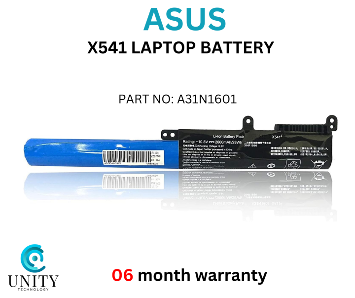 Batteria 2600mAh Per Asus Vivobook Max X541U X541SA X541UA - 4 Celle Li-Ion 10.8-11.1V - New Net