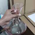 Whiskey Decanter Wine Decanter Crystal color Wine Decanter - 100% Hand Blown Lead-Free Crystal Glass Red Wine Carafe Wine Gift (Color : Light red).