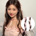 Y2K Sweet Ribbon Bow Twist Fake Braid / Simulation Ponytail Twist Braided Hair Pins / Double Layer Bow Twists Braid Clip / Cool Girls Boxing Braids Hair Accessories. 