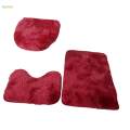 3Pcs Bath Mats Set for Bathroom, with Toilet Cover Bathroom Rug Sets, for under The Sink. 