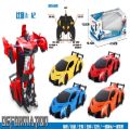 1: 12 remote control deformation simulation vehicle, New Transformation Car Toy Lamborghini Car Robot for Kids, RC Car One Button Transforms into Robot, t for boy girl kids. 