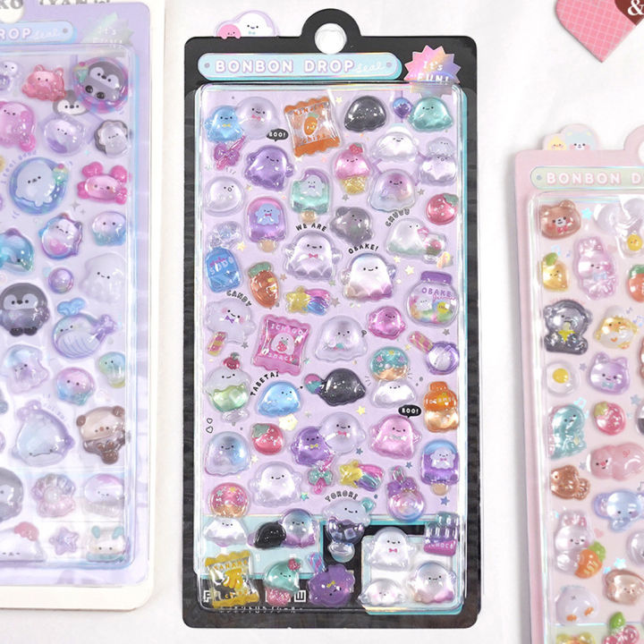 Creative%20Candy%20Ghost%20Rabbit%20Drop%203D%20Relief%20Stickers%20Scrapbooking%20Diy%20Diary%20Stationery%20Sticker%20Decor%20Cute%20Aesthetic%20Stickers%20-%20Image%205