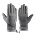 【New and Improved】 Riding Driving Gloves Fleece Autumn Winter Thick Plush Full Finger Mittens Furry Warm Mitts Men Gloves. 