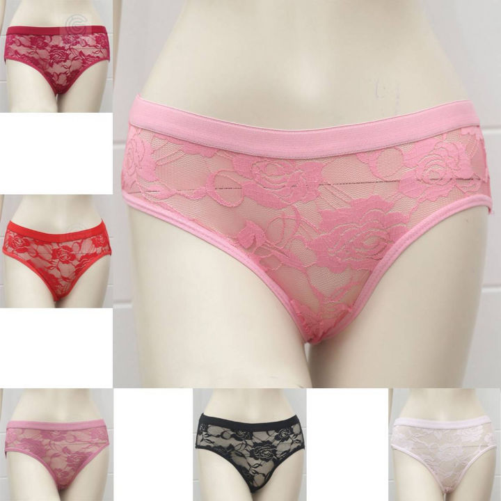 Flower Lace Transparent Seamless Women Panties