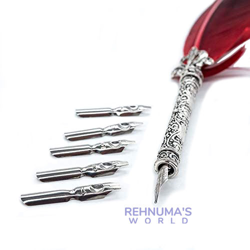 Beautiful%20Feather%20Pens%20Vintage%20Quill%20Oblique%20Dip%20Fountain%20Pen%20for%20Wedding%20Gift%20Fancy%20Font%20Calligraphy%20Writing%20-%20Image%202