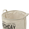 Nice Waterproof Canvas Laundry Clothes Basket Storage Basket Folding Storage Box. 