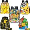 Pokemon Go Backpack Pikachu Anime Kids Bags Big Capacity Travel Bag Pocket Monster Students Backpack Girls Boys Birthday Gifts. 