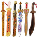 Children's toy wooden , wooden sword, green dragon sword, boy's show, bamboo sword, sword, sword, kendo practice, unbladed cross-border.