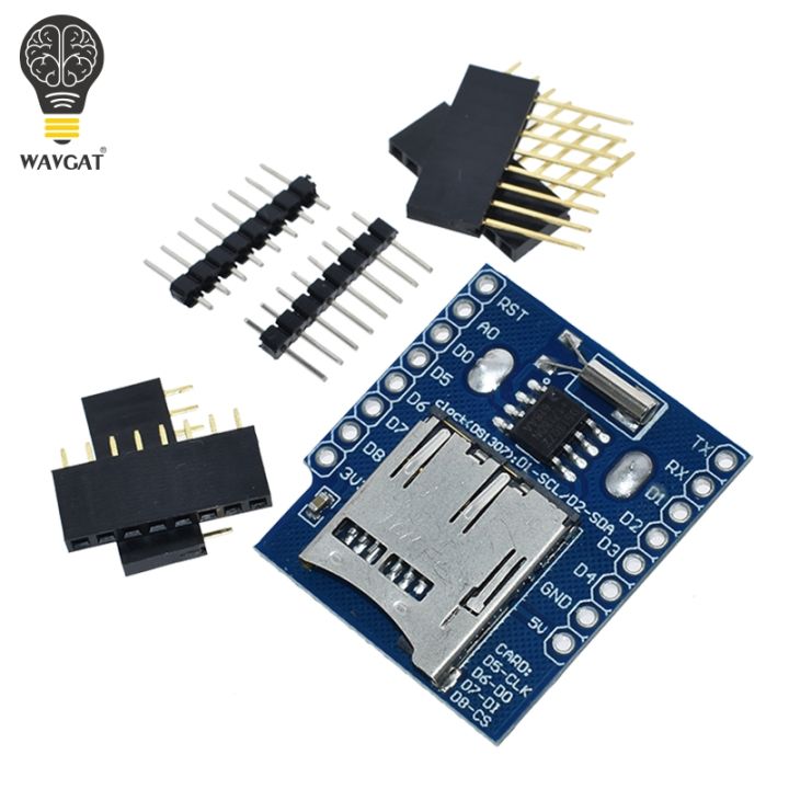 Real Time Clock Data Log Logger Shield for Micro SD WeMos WIFI D1 Mini Board +RTC DS1307 Clock For Arduino Raspberry