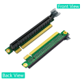 PCIE 16X Riser Card Adapter PCI Express 3.0 PCI-E to PCI-E 16X Slot Converter 90 Degree Connectors for 1U Server Easy Install Easy to Use. 