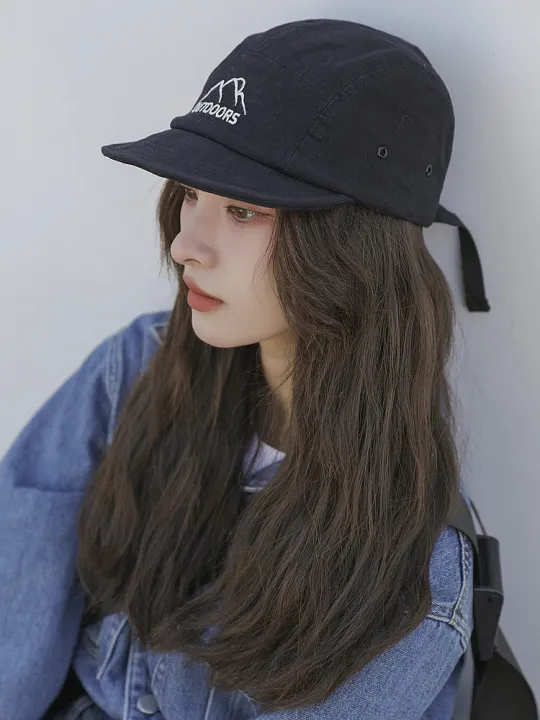 Spring%20Summer%20Short%20Brim%205%20Panel%20Baseball%20Cap%20for%20Women%20Men%20Street%20Soft%20Flat%20Brim%20Hiphop%20Snapback%20Hat%20Outdoor%20Peaked%20Cap%20Unisex%20-%20Image%202