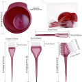 【Best Price Guaranteed】 Hairdressing Hair Dyeing Brush Hair Dyeing Professional Baked Comb Kit Hair Universal Five-piece set Baked Oil Bowl. 