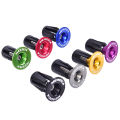 2Pcs Bike Bar End Plugs Aluminum Road Bicycle Grip Anti-slip Firm Handlebar Caps. 
