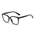 Large Frame Gradient Anti Blue Light Glasses Trendy Street Style Vintage Square Frame Glasses Flat Rainbow Frame Glasses for Street Photography Vision Correction Eye Protection Fashionable Outfit.