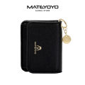 MATEYOYO Women's Wallet Card Holder Simple Fashion Purse Female Short Wallet Ladies Money Bag Chic Card Holder Small and Ultra-Thin Exquisite High-End Credit Vintage Card Holder. 