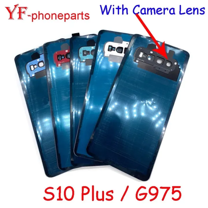 AAAA%20Quality%206.4%20Inch%20For%20Samsung%20Galaxy%20S10%20Plus%20G975%20Back%20Battery%20Cover%20With%20Camera%20Lens%20Housing%20Case%20Repair%20Parts%20-%20Image%203