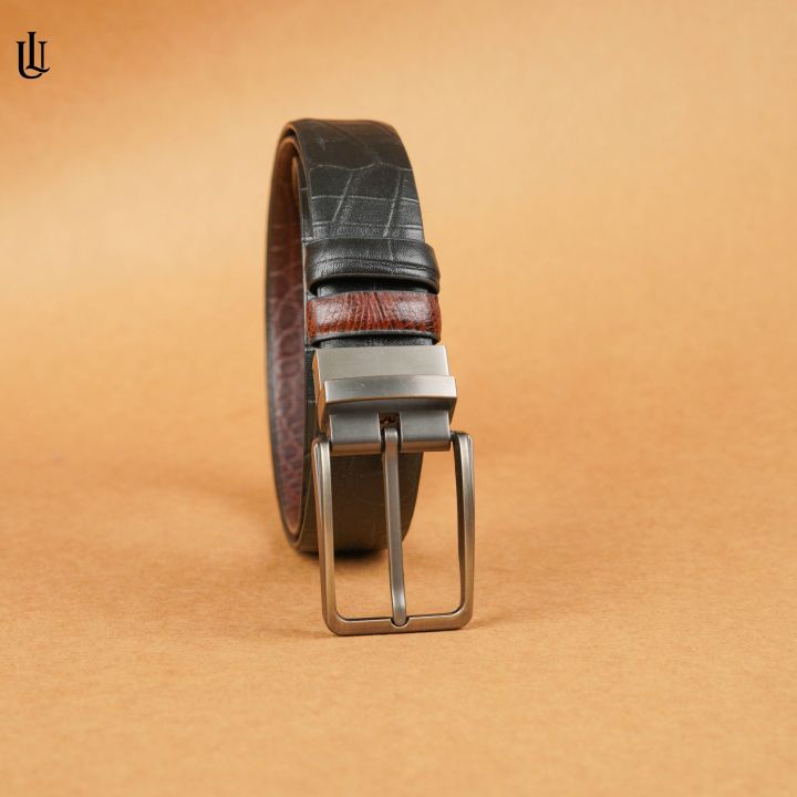 Urbaland Moving Brockless Belt Duel Tone Croco