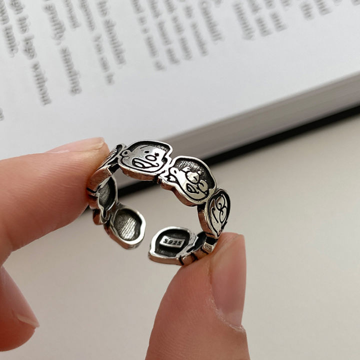 Retro%20Doraemon%20Xiaoxin%20Family%20Cute%20Cartoon%20Man%20Open%20Ring%20Women's%20Ins%20Niche%20Design%20Index%20Finger%20Ring%20-%20Image%206